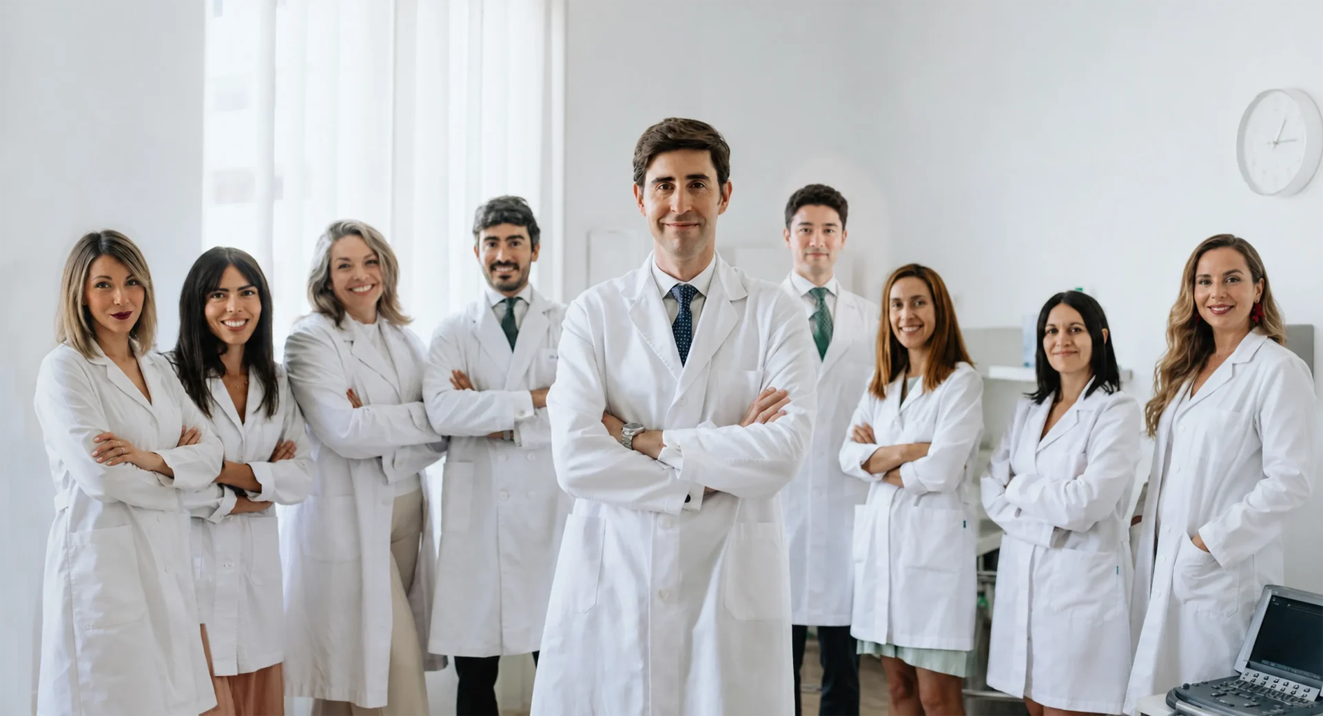 Equipo médico y asistencial de Clínica Dr. Aso en Madrid