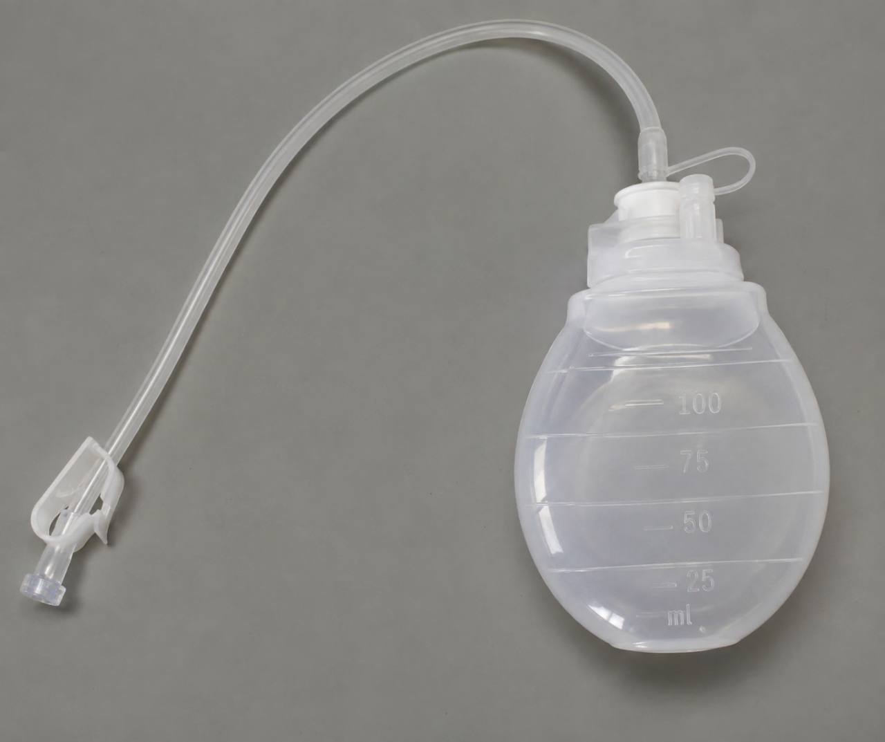 Drainage system used after breast surgery