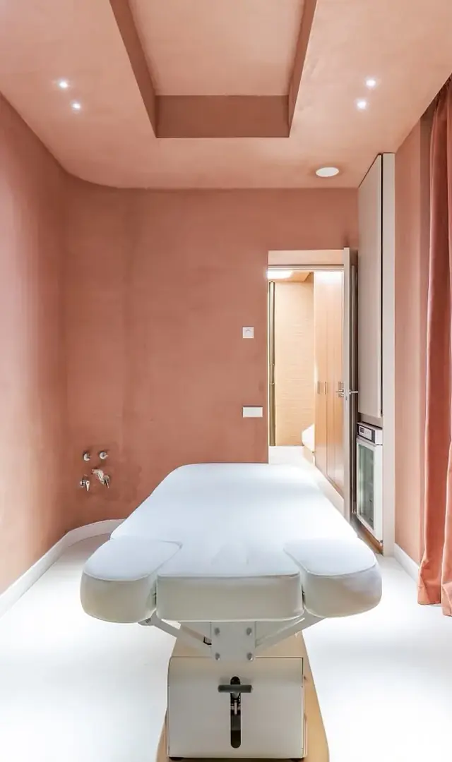 Sala de tratamientos faciales, corporales y masajes de la Clínica Dr. Aso